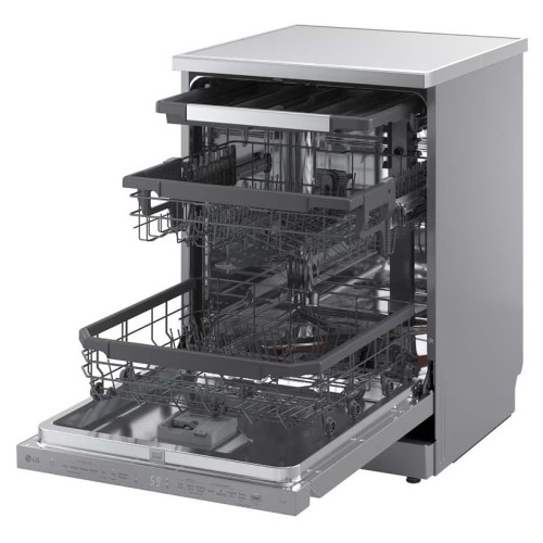 ΠΛΥΝΤΗΡΙΟ ΠΙΑΤΩΝ ΕΛΕΥΘΕΡΟ 60CM LG DF375HVS (A / INOX LOOK / 14 ΣΕΡΒ / 3ο ΡΑΦΙ / ΑΤΜΟΥ / Wi-Fi)